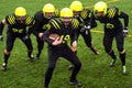 Men playing american football Royalty Free Stock Photo