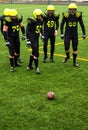 Men playing american football Royalty Free Stock Photo