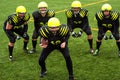 Men playing american football Royalty Free Stock Photo