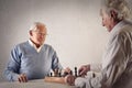 Men playing chess Royalty Free Stock Photo