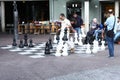 Men Playing Street Chess in Amsterdam