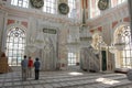 Men praying in a mosque, Istanbul, Turkey