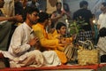 Men praying and singing Royalty Free Stock Photo