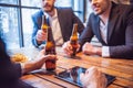 Men at the pub Royalty Free Stock Photo