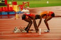 Men's 400m T11 athletics final Royalty Free Stock Photo