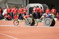 Men's 800 Meters Wheelchair Race Royalty Free Stock Photo
