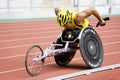 Men's 800 Meters Wheelchair Race Royalty Free Stock Photo