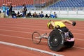Men's 800 Meters Wheelchair Race Royalty Free Stock Photo