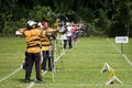 Men's Archery Action Royalty Free Stock Photo