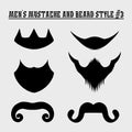 Men\'s beard and mustache styles are stunning Royalty Free Stock Photo