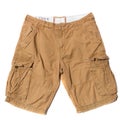 Beige Cargo Shorts Royalty Free Stock Photo