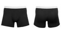 Men`s black boxer briefs Royalty Free Stock Photo