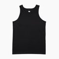 Blank tank top color black front and back view on white background Royalty Free Stock Photo