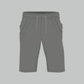 Men`s black sport shorts Royalty Free Stock Photo