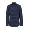 Men`s Blue Black Plaid Long Sleeve Shirt Royalty Free Stock Photo