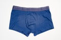 Men`s briefs boxers from the blue color cotton