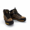 Men`s brown nubuck and vinyl trekking boots.