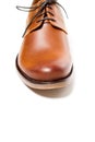 Men`s classic brown leather shoe isolated Royalty Free Stock Photo