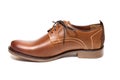 Men`s classic brown leather shoe isolated