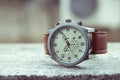 Men`s Classic Wristwatch Royalty Free Stock Photo