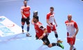 MEN'S EHF CUP DINAMO BUCHAREST - FRAIKIN BM. GRANOLLERS Royalty Free Stock Photo