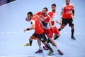 MEN'S EHF CUP DINAMO BUCHAREST - FRAIKIN BM. GRANOLLERS Royalty Free Stock Photo