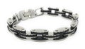 Linked stainless steel bracelet