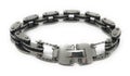 Linked stainless steel bracelet