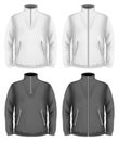 Men's fleece sweater design templates