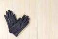 Men`s gloves on a light background.