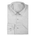 Men`s gray folded shirt with collar