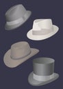 Men's hats Royalty Free Stock Photo