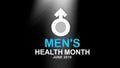 Men`s Health Month poster and banner campaign - design illustration. Well-being concept.