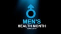 Men`s Health Month poster and banner campaign - design illustration. Well-being concept.