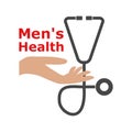 Men`s Health text, Men`s Health logo or icon