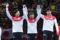 Men`s Japan team silver medal at the Olympic Games 2016 Royalty Free Stock Photo