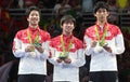 Men`s Japan team silver medal at the Olympic Games 2016 Royalty Free Stock Photo