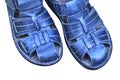 Men`s leather sandals - casual style Royalty Free Stock Photo