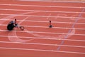 Men's marathon in Beijing Paralympic Games Royalty Free Stock Photo