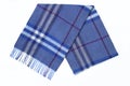 Men's Men Wool Blue Plaid Scarf