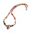 Men's necklace, natural semiprecious stones