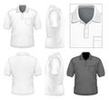 Men's polo-shirt design template Royalty Free Stock Photo