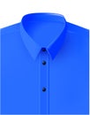 Men`s shirt blue color clean packed vector blue