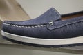 Men's shoe blue loafers