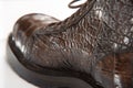 men's shoes made from crocodile leather laces