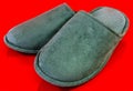 Mens slippers Royalty Free Stock Photo