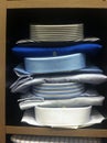 Mens store display of dress shirts Royalty Free Stock Photo