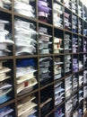 A mens retail store of dress shirts Royalty Free Stock Photo