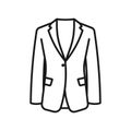Men's suit jacket icon. Business Suit jacket. Royalty Free Stock Photo