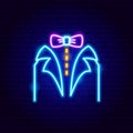 Men's Suit Shirt Neon Sign